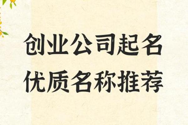 公司起名试用版，让创业更轻松