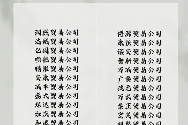 单双笔画对公司名称寓意的影响分析