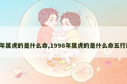 1998年属虎的是什么命,1998年属虎的是什么命五行属什么