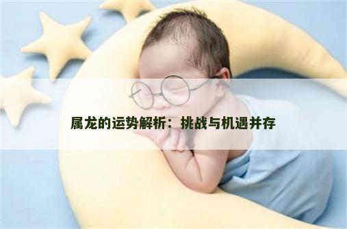 属龙的运势解析：挑战与机遇并存