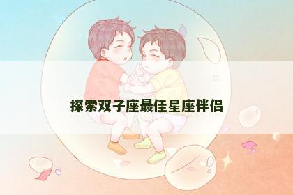 探索双子座最佳星座伴侣